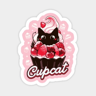 Cupcat - Cute Food Cat Magnet