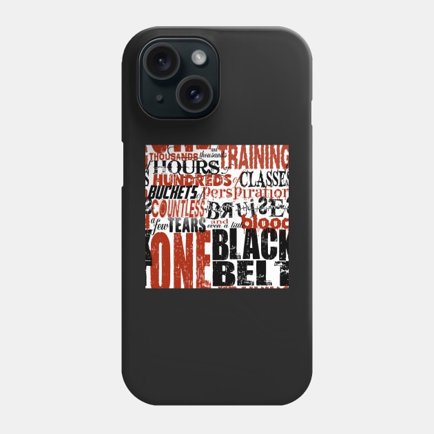 One Black Belt Phone Case by implexity