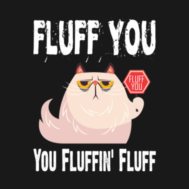 Funny Fluff You You Fluffin Fluff Cat Kitten Gift Fluffy Cat