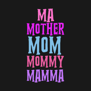 Happy Mothers Day Typography T-Shirt