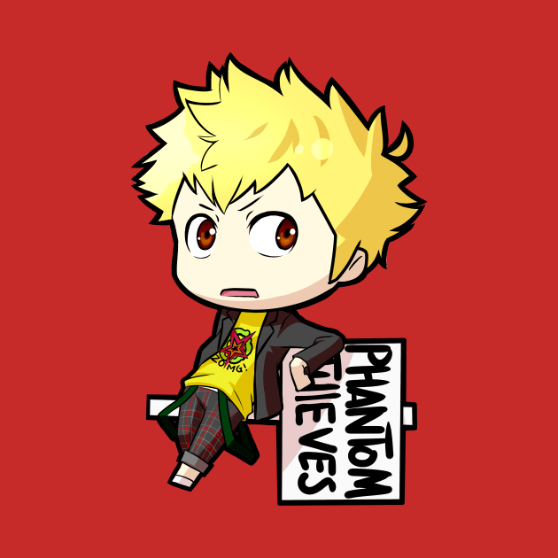 Chibi Ryuji Sakamoto - Persona 5 - Persona 5 - T-Shirt | TeePublic