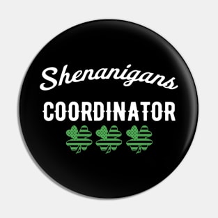 Shenanigans Coordinator Shirt, Matching St Patricks Day, St Patrick's Day, Irish, Lucky, Drinking Pin