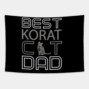 Best Korat Cat Dad Tapestry