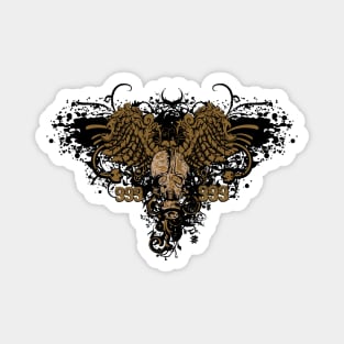 Gas Mask Angel Skull 999 Magnet