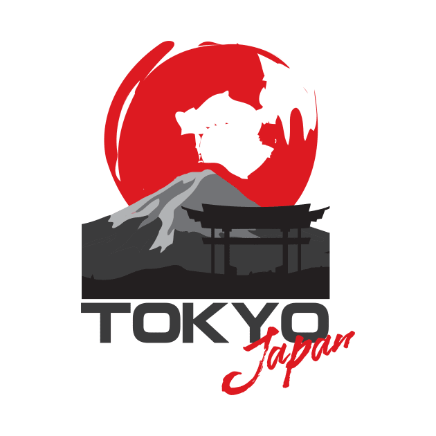 Sun over Tokyo by SM Shirts