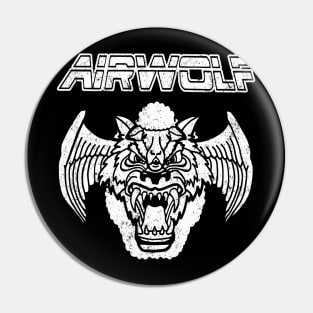 Airwolf Vintage White Pin