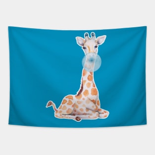 Bubblegum Giraffe Tapestry