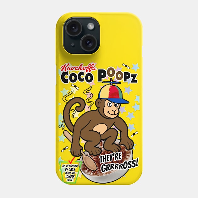 Knockoff Breakfast Cereal : Coco Poopz Phone Case by demandchaos1