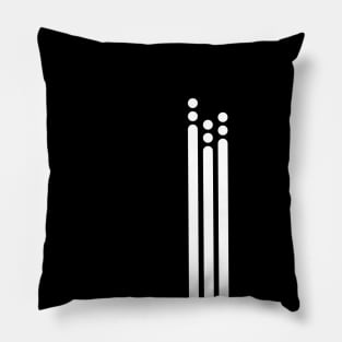 Abstract line and shooting dots Pillow