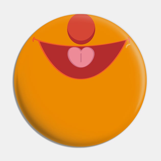 BFF Orange Friend Smile (for face mask) Pin by CKline