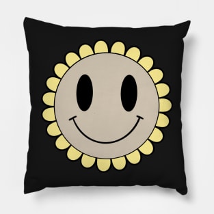 Flower Smiley Pillow