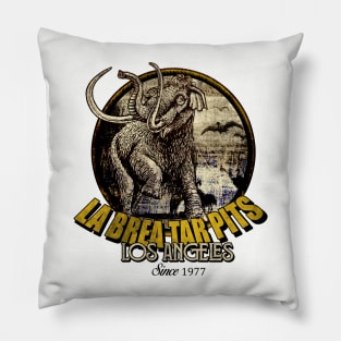 La Brea Tar Pits // 70s Vintage Pillow