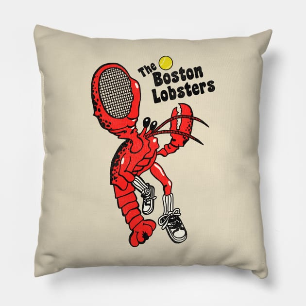 The Boston Lobsters Defunct Tennis Team Pillow by darklordpug