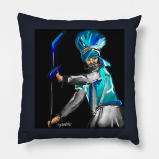 Bhangra Dancer 1 Pillow