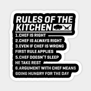 Rules of the kitchen Magnet