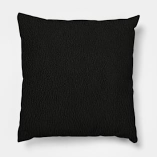 Black leather texture Pillow