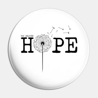 'You Deliver Hope' Food and Water Relief Shirt Pin