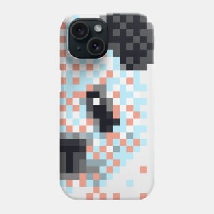 Retro 8bit Pixel Art Panda Bear Phone Case