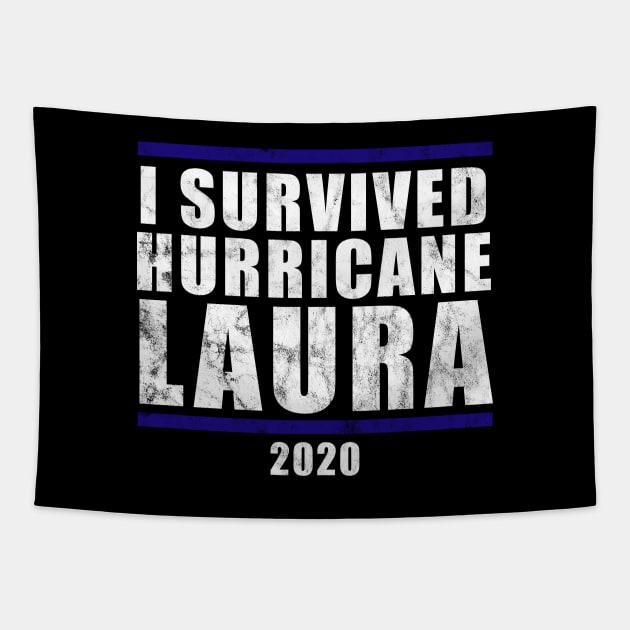 I Survived Hurricane Laura 2020 Tapestry by GiftTrend