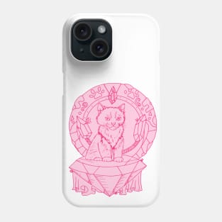 Pink 7 Cats and Ancient Stones Phone Case