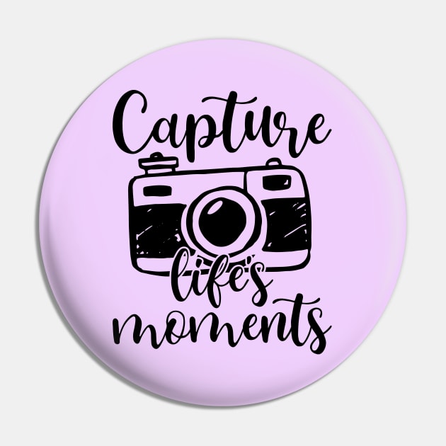 Capture Life's Moments Photography Pin by GlimmerDesigns