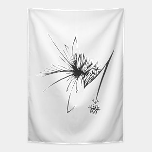 144 Unique Black White Abstract Tapestry