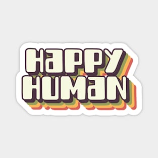 Happy human (brown) Magnet