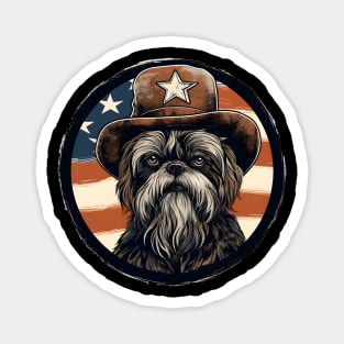 Patriotic Shih Tzu Magnet