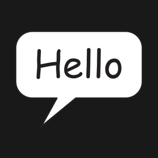 hello comic book speech bubble T-Shirt