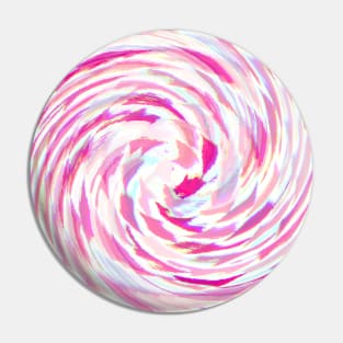 Swirl of Pink Diamond Arrows Pin