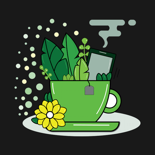 cup and phone by illustrations-boom