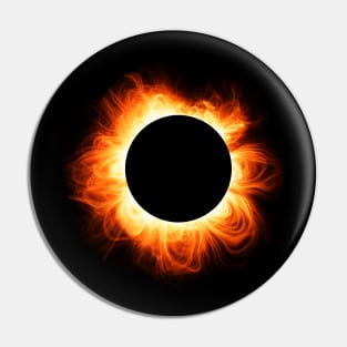 Solar eclipse ring Pin