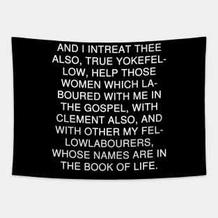 Philippians 4:3 Bible Verse KJV Text Tapestry