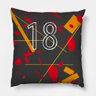 abstract 18 Pillow