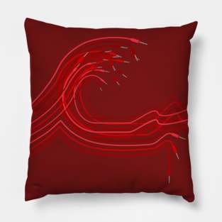 Great Wave for Electronic Musician and Synthesizer player Pillow