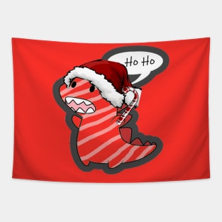 Rawr Christmas/Xmas Candy Cane Rawr Dinosaur! Tapestry