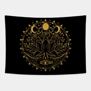 Lotus Flower Mandala Tapestry