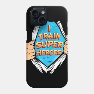 i train super heroes Phone Case