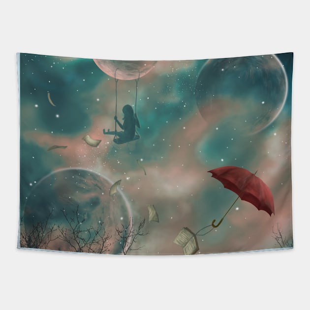 Day and Night Dreamer Tapestry by bangsart