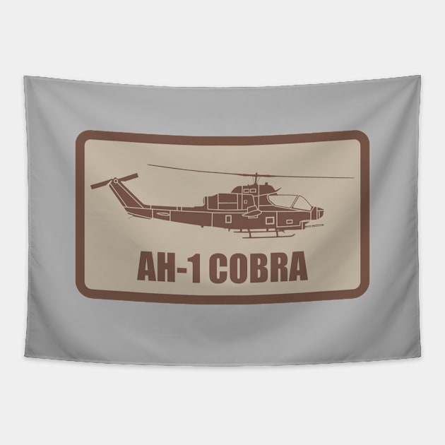 AH-1 Cobra Patch Tapestry by Tailgunnerstudios