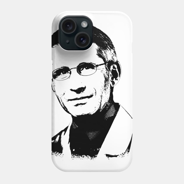 Anthony Fauci Portrait Phone Case by phatvo