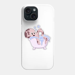 Octopus Bath Bathtub Phone Case