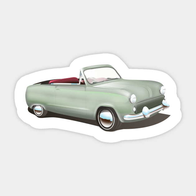 Cute Classic Car - Classic Car - Sticker | TeePublic Cute Classic Car - Classic Car - Sticker | TeePublic