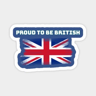 Proud To Be British T Shirt, England – British Gifts Magnet