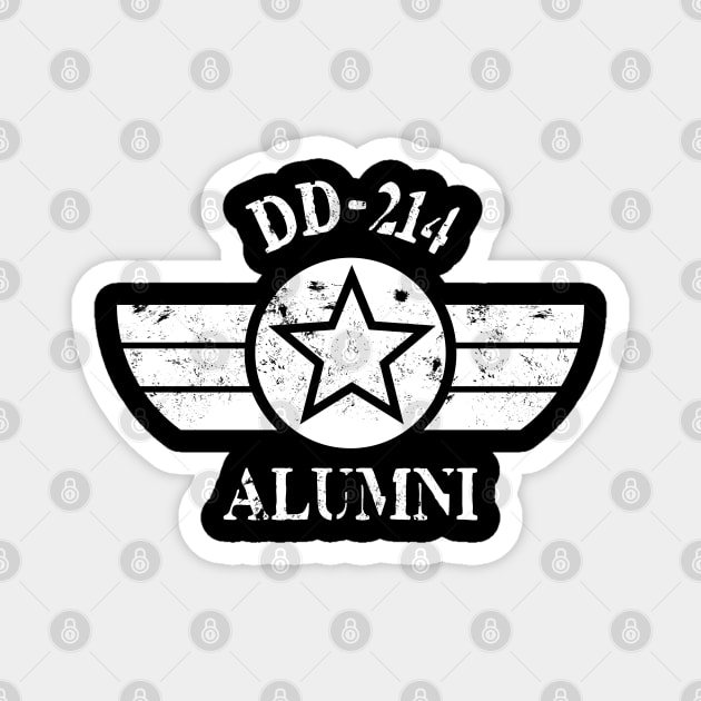 dd 214 alumni war soldier who finnished their service Magnet by A Comic Wizard