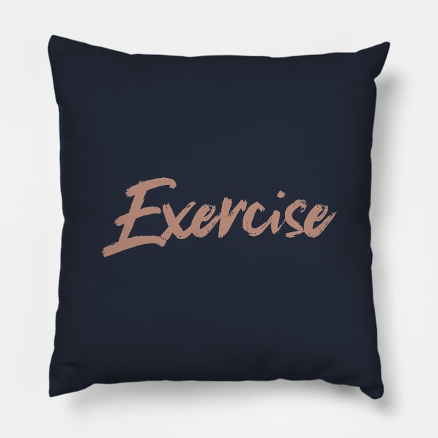 Exercise vintage Pillow by PallKris