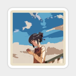 Your Name. Mitsuha Miyamizu Anime couples print Magnet