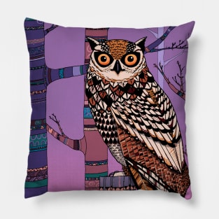 Mandala Owl Pillow