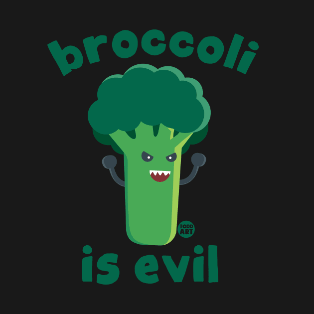 BROCCOLI IS EVIL by toddgoldmanart