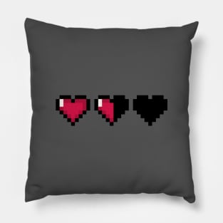 Video Game Hearts – Half Health Pillow